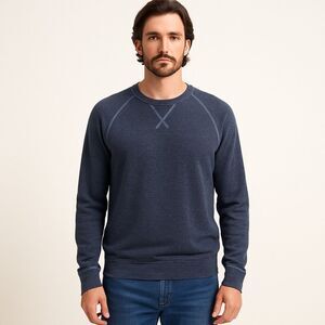 Tommy Bahama | Navy Cotton-Blend Pullover Sweatshirt Size XL | EUC